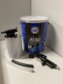 Undercoating Hydrophobic WAR Zinc Rich 5L Tin + Schutz spray kit
